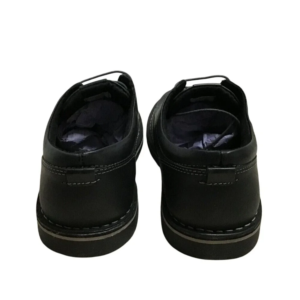 Steve Madden Harpoon Mens Black Leather Lace Up Round Toe Oxford‎ Size 10 New